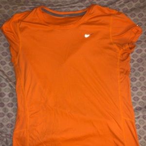 NIKE neon orange fitness shirt